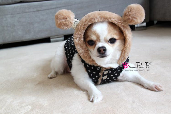 Bom Bom Dog Coat Brown - Main Image