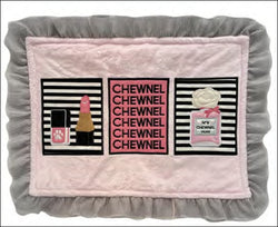 Chewnel Border Perfume Dog Mat - Pink